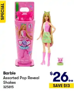 BIG W Barbie Assorted Pop Reveal Shakes offer