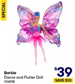 BIG W Barbie Dance and Flutter Doll offer