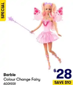 BIG W Barbie Colour Change Fairy offer