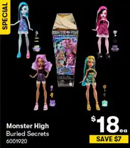 BIG W Monster High Buried Secrets offer