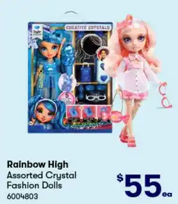 BIG W Rainbow High Assorted Crystal Fashion Dolls offer