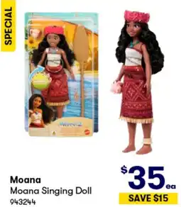 BIG W Moana Singing Doll offer