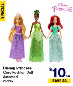 BIG W Disney Princess Core Fashion Doll Assorted offer