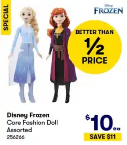 BIG W Disney Frozen Core Fashion Doll Assorted offer