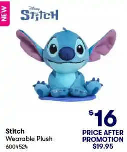 BIG W Stitch Wearable Plush offer