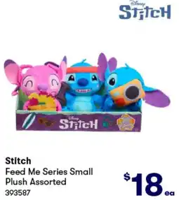 BIG W Stitch Feed Me Series Small Plush Assorted offer