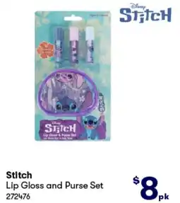 BIG W Stitch Lip Gloss and Purse Set offer