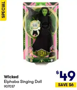 BIG W Wicked Elphaba Singing Doll offer