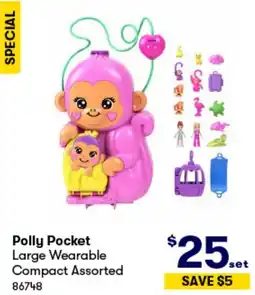 BIG W Polly Pocket Large Wearable Compact Assorted offer