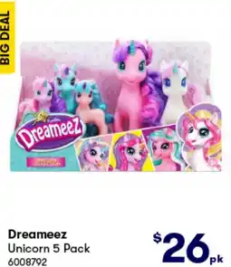 BIG W Dreameez Unicorn 5 Pack offer