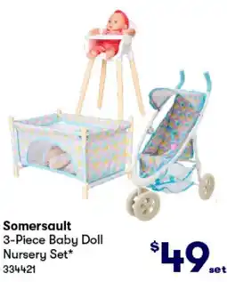 BIG W 3-Piece Baby Doll Nursery Set offer