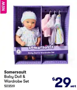 BIG W Baby Doll & Wardrobe Set offer
