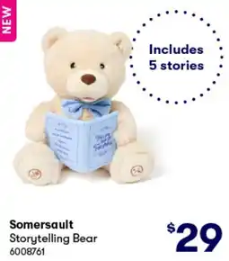 BIG W Somersault Storytelling Bear offer
