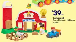 BIG W Farm Playset - 15 Pieces offer