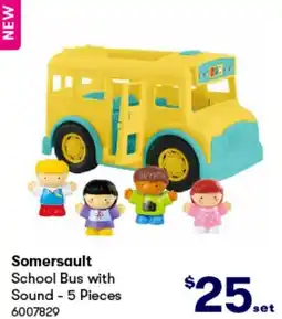 BIG W School Bus with Sound - 5 Pieces offer
