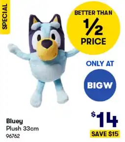 BIG W Bluey Plush offer