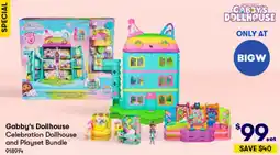 BIG W Gabby's Dollhouse Celebration Dollhouse and Playset Bundle offer