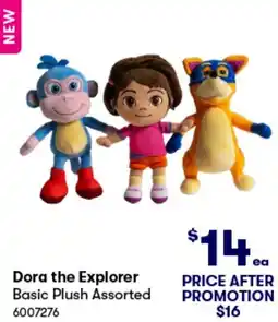 BIG W Dora the Explorer Basic Plush Assorted offer