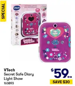 BIG W Secret Safe Diary Light Show offer