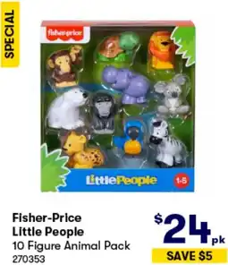 BIG W Fisher-Price Little People 10 Figure Animal Pack offer