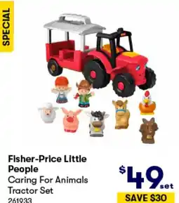 BIG W Fisher-Price Little People Caring For Animals Tractor Set offer