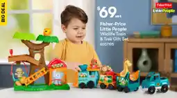 BIG W Fisher-Price Little People Wildlife Train & Trek Gift Set offer