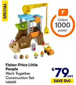 BIG W Fisher-Price Little People Work Together Construction Set offer