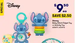 BIG W Baby Stitch Fidget Toy or Activity Toy offer