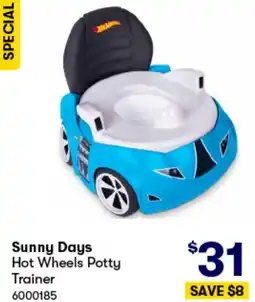 BIG W Sunny Days Hot Wheels Potty Trainer offer