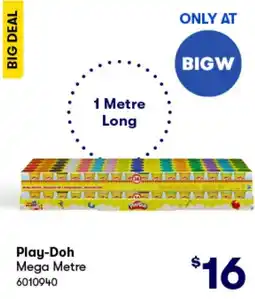 BIG W Play-Doh Mega Metre offer