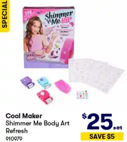 BIG W Cool Maker Shimmer Me Body Art Refresh offer