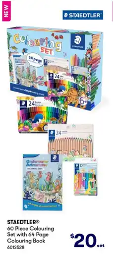 BIG W 60 Piece Colouring Set with 64 Page Colouring Book offer