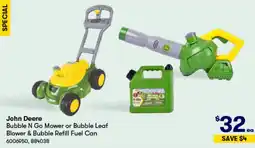 BIG W Bubble N Go Mower or Bubble Leaf Blower & Bubble Refill Fuel Can offer