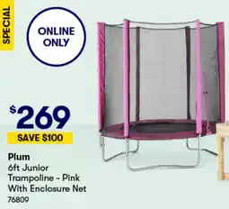 BIG W 6ft Junior Trampoline - Pink offer