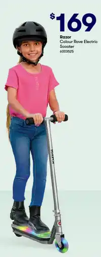 BIG W Colour Rave Electric Scooter offer