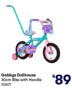 BIG W Gabbys Dollhouse 30cm Bike with Handle offer