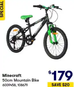 BIG W Minecraft 50cm Mountain Bike offer