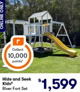 BIG W Hide and Seek Kids River Fort Set offer