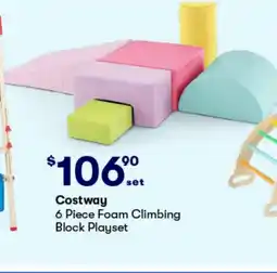 BIG W 6 Piece Foam Climbing Block Playset offer
