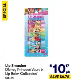 BIG W Disney Princess Vault 6 Lip Balm Collection offer