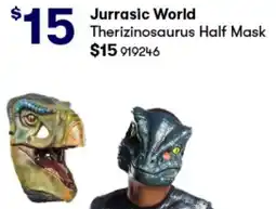 BIG W Jurrasic World Therizinosaurus Half Mask offer