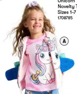 BIG W Unicorn Novelty Zip Through Hoodie offer