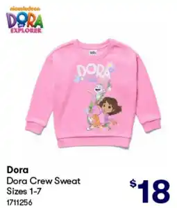 BIG W Dora Crew Sweat offer