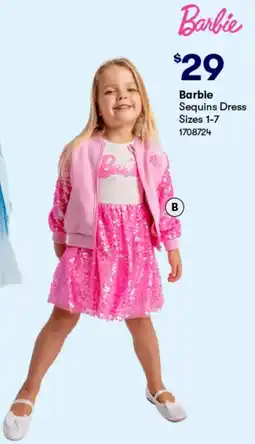 BIG W Barbie Sequins Dress offer