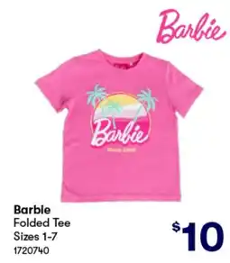 BIG W Barbie Folded Tee offer
