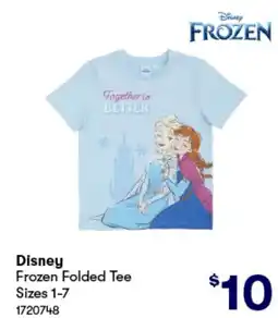 BIG W Frozen Folded Tee offer