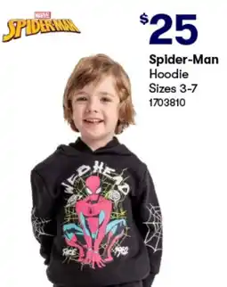BIG W Spider-Man Hoodie offer