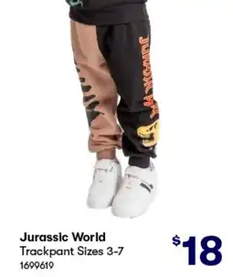 BIG W Jurassic World Trackpant offer