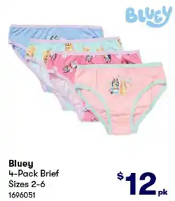 BIG W Bluey 4-Pack Brief offer