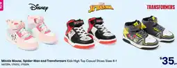 BIG W Kids High Top Casual Shoes offer
